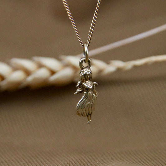 14K Gold Vermeil Necklace – Mini Hula Girl