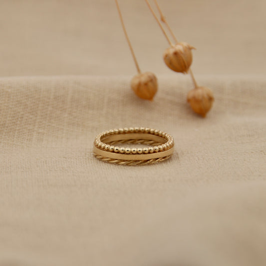 You and Me Ring - 14k Geelgoud
