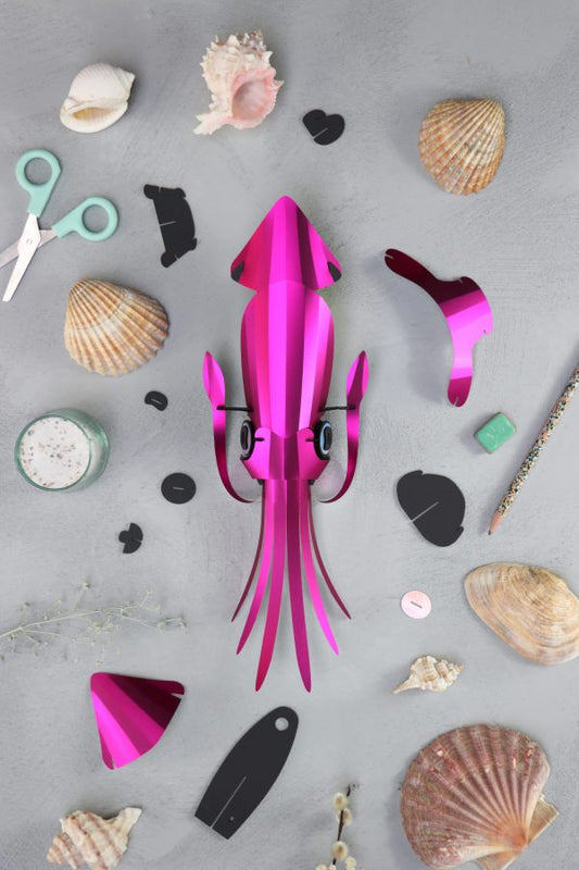 Paper Squid - Pink Metallic