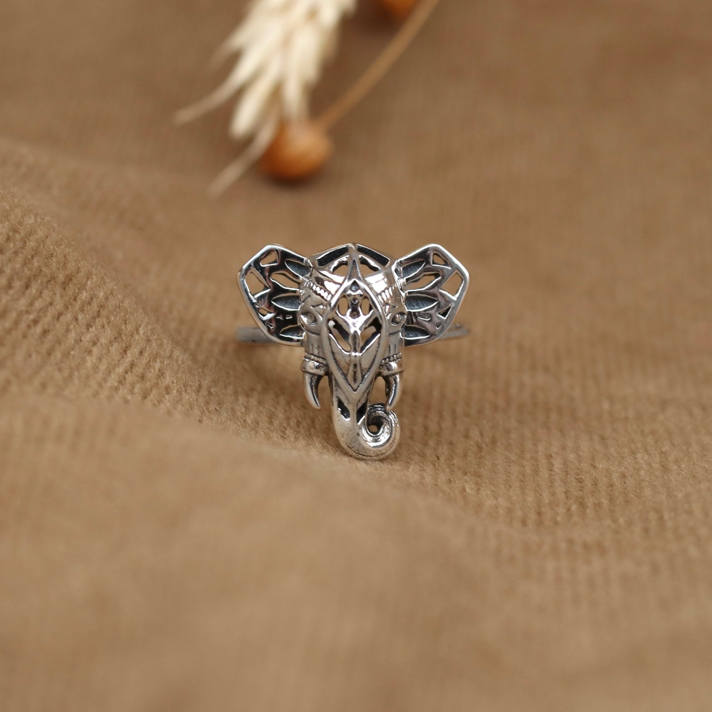 Sterling Silver Elephant Ring