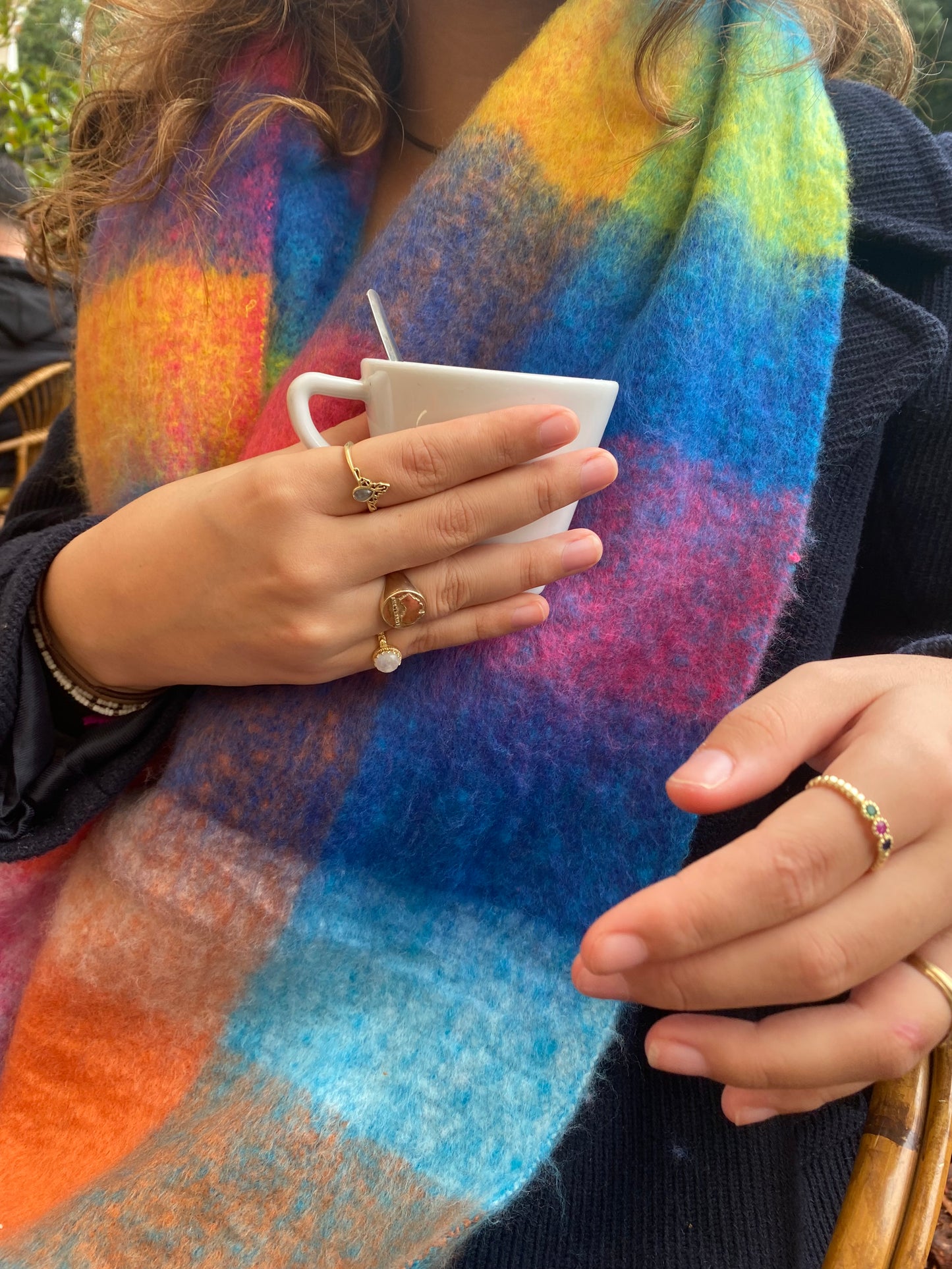 14 Karat Gold Vermeil Majestic Curves Ring Labradorit