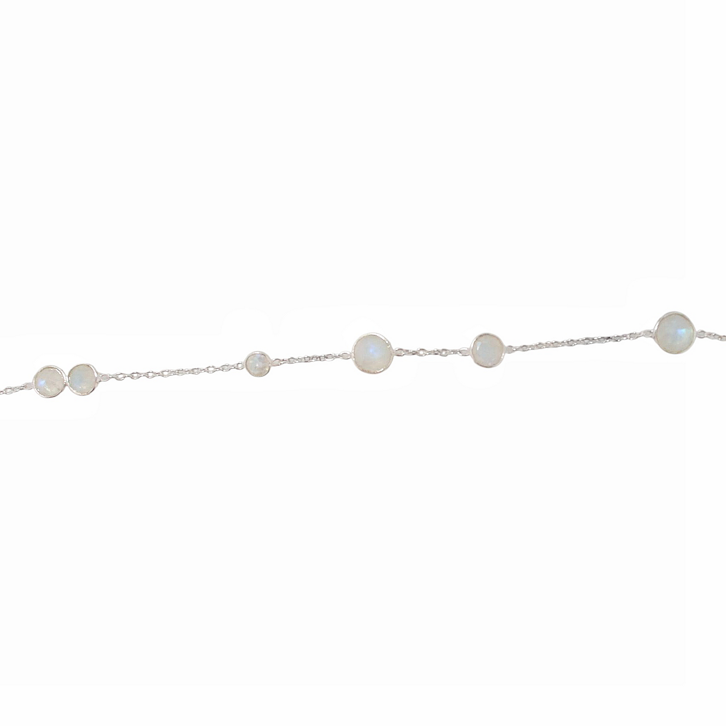 Sterling Silver Multiple Stones Moonstone Bracelet