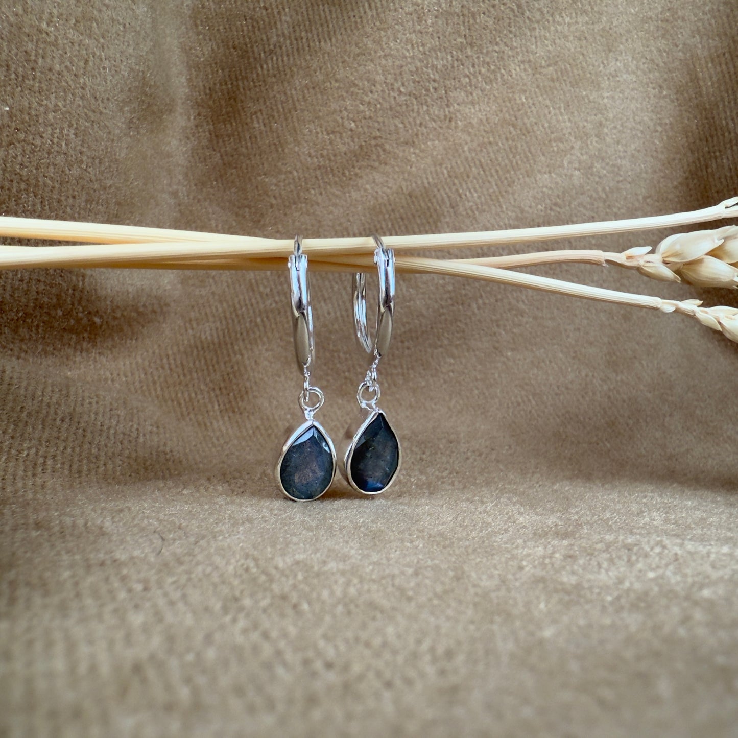 Sterling Silver Labradorite Earrings