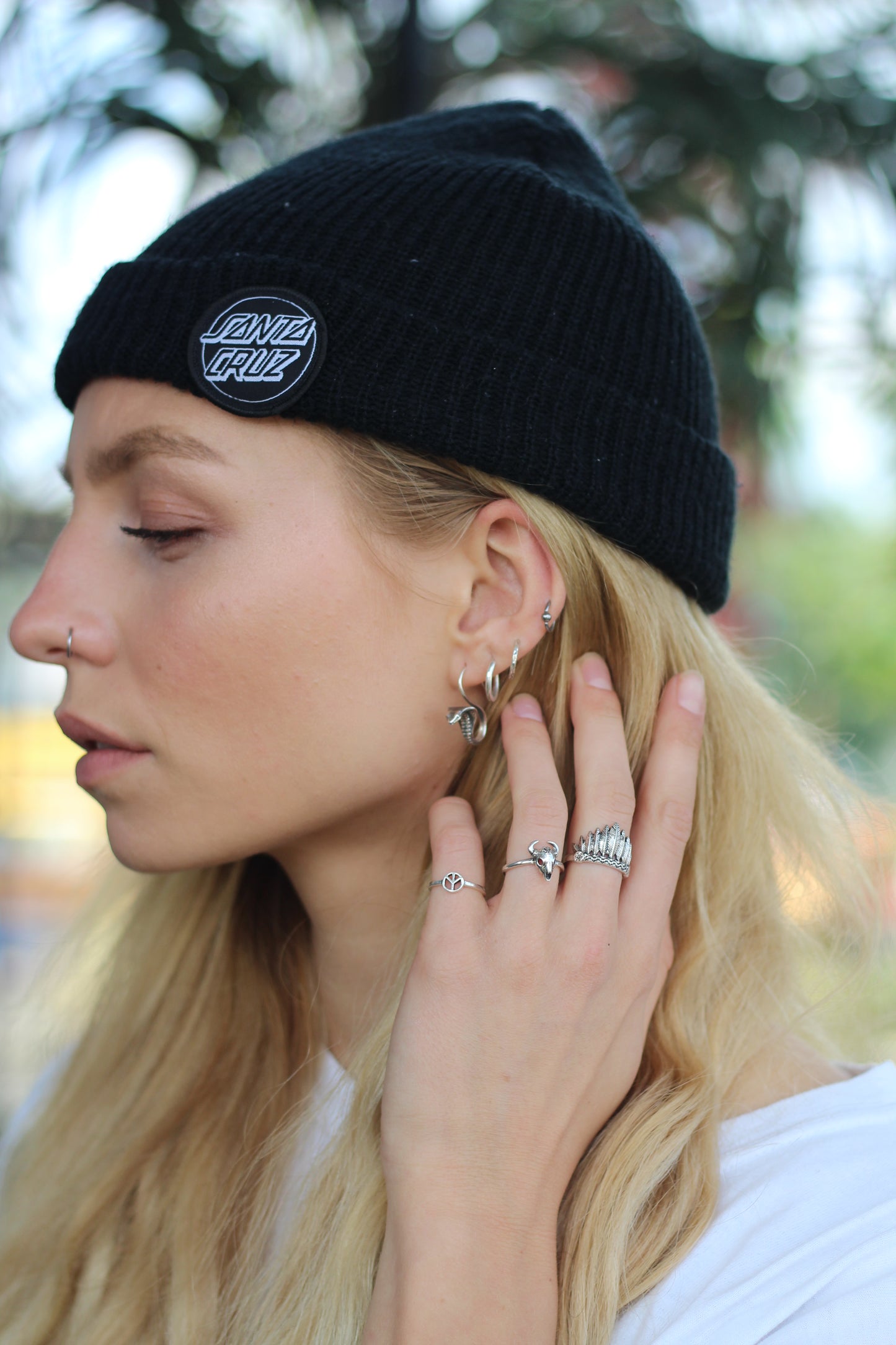 Sterling Silver Cobra Earrings