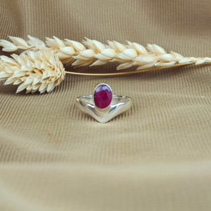 Sterling Silver Forest Fruit Ring - Ruby Quartz