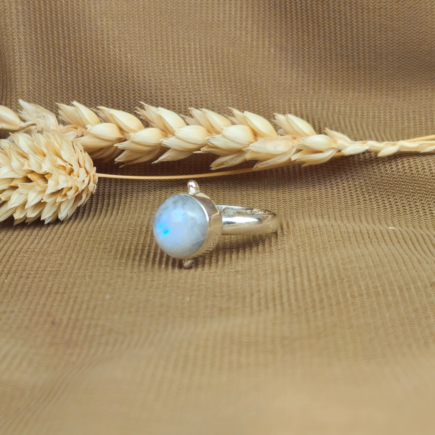 Sterling Silver Clock Ring - Moonstone