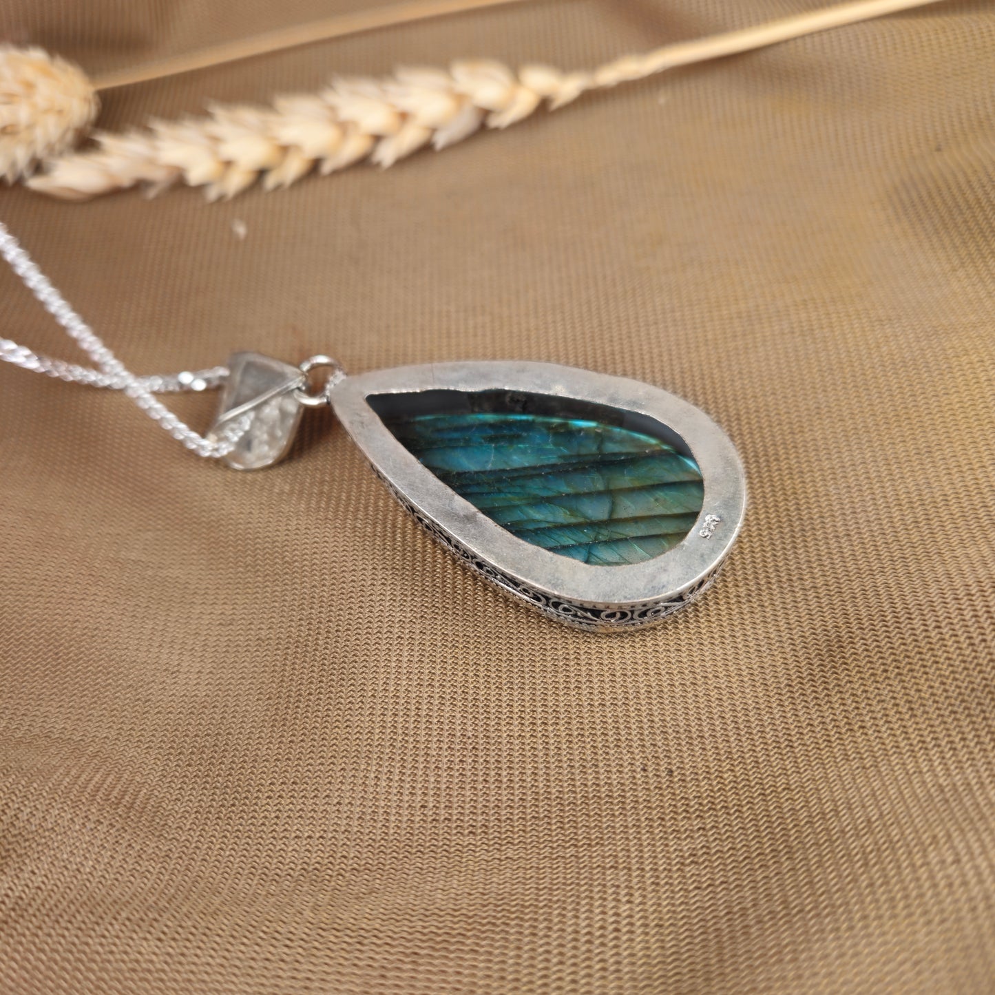 Sterling Silver Bohemian Labradorite Pendant