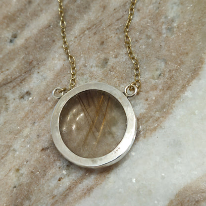 14k Gold Vermeil Golden Rutile Necklace - Limited Edition