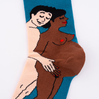 Parents Socks - Black Mom and White Dad
