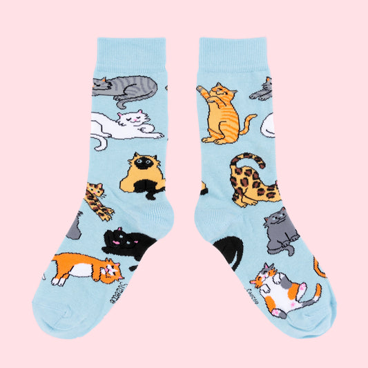 Playing Cat Meow Socks