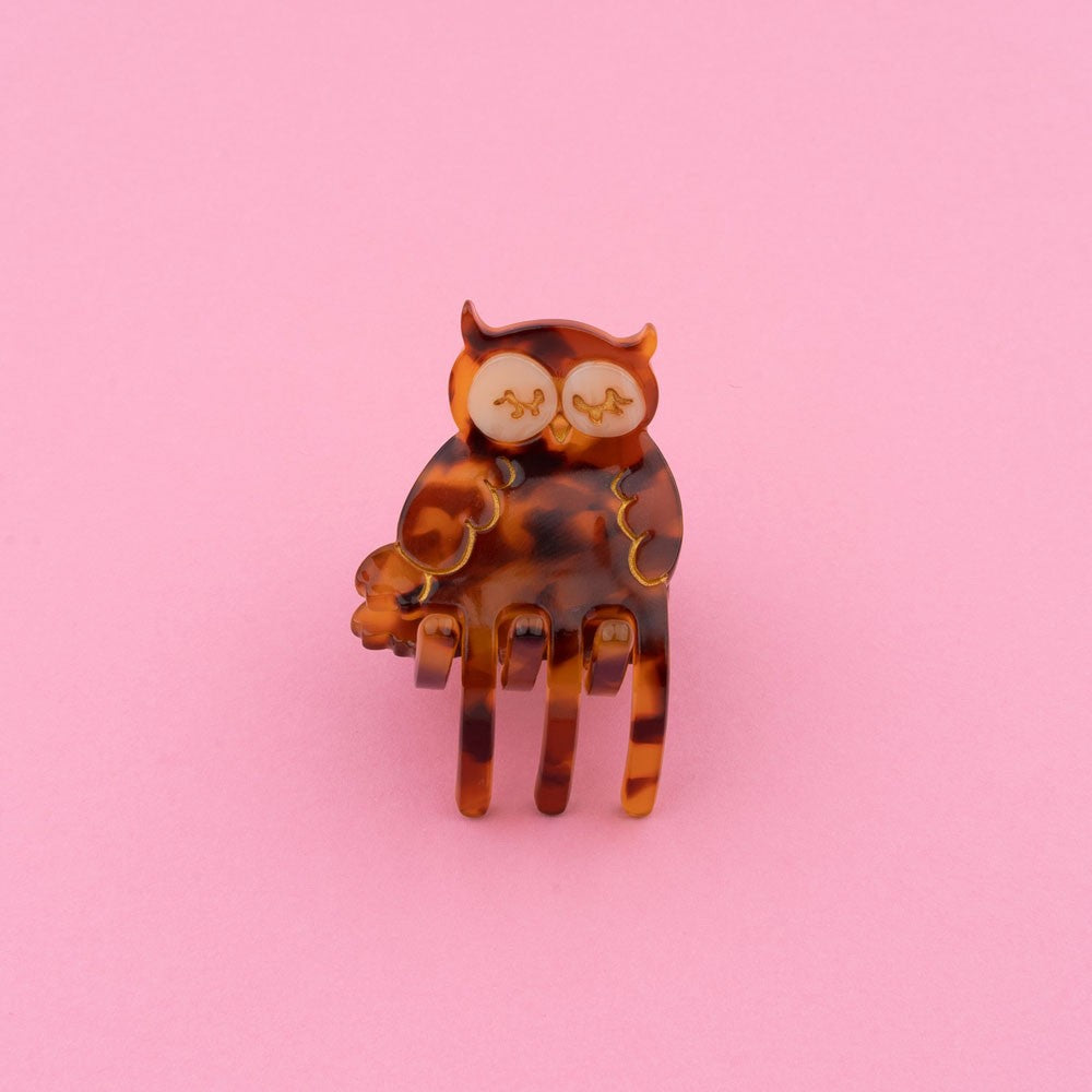 Owl Mini Hair Claw