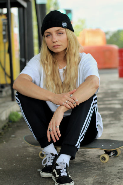 Sterling Silver Ethnic Ring Black Onyx