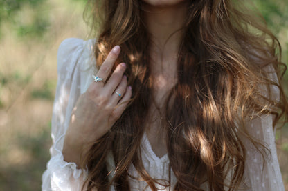 Sterling Silver Free Bird Turquoise Ring