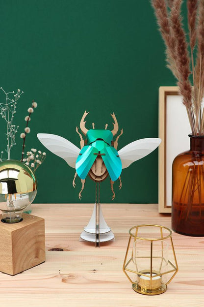 Paper Stag Beetle - Caribbean Green Metallic