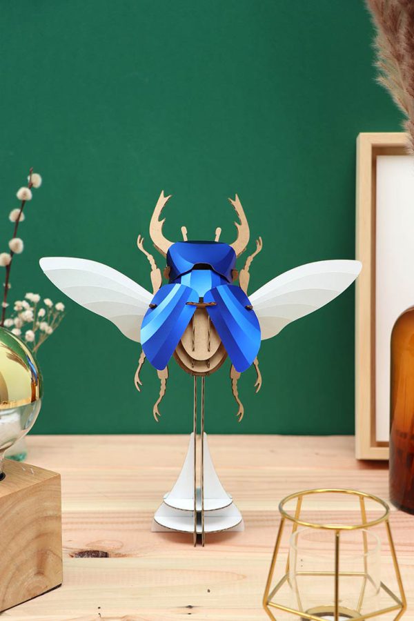 Paper Stag Beetle - Deep Blue Metallic