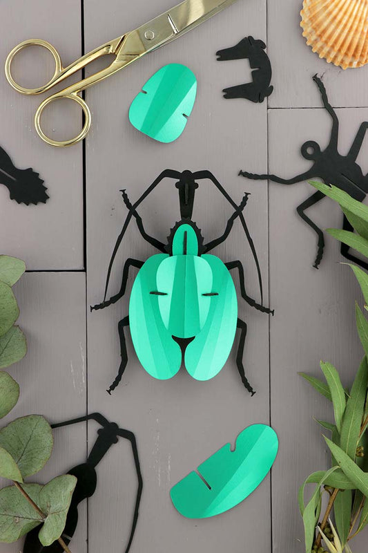 Paper Violin Beetle - Green