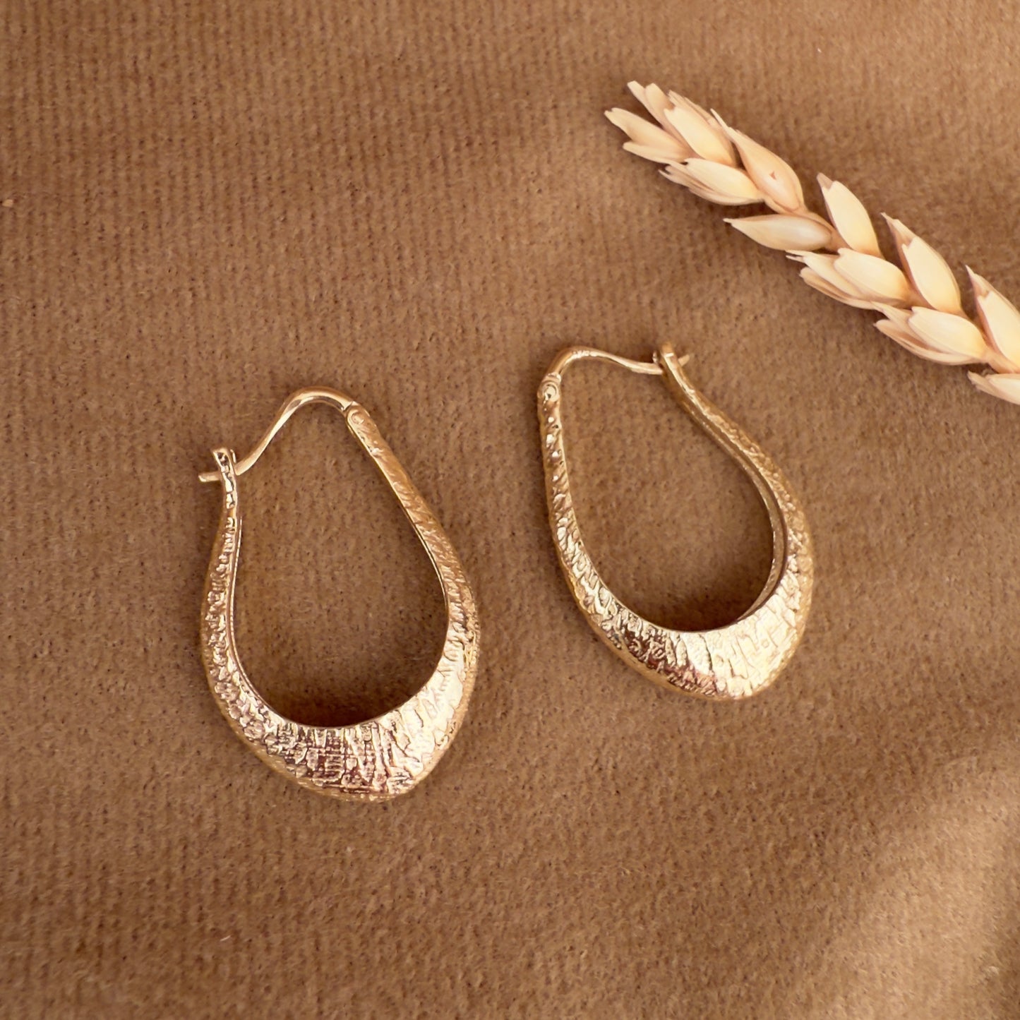 14k Gold Vermeil Chunky Earrings