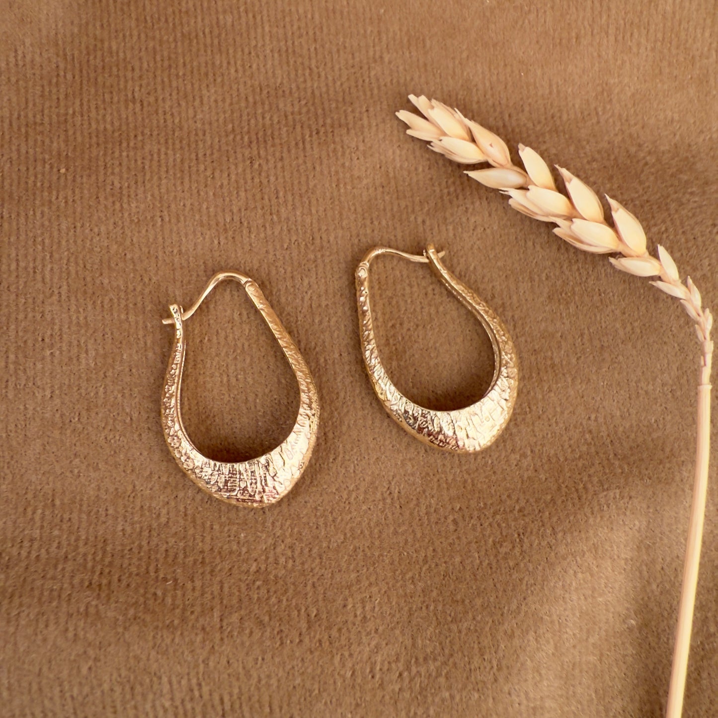 14k Gold Vermeil Chunky Earrings