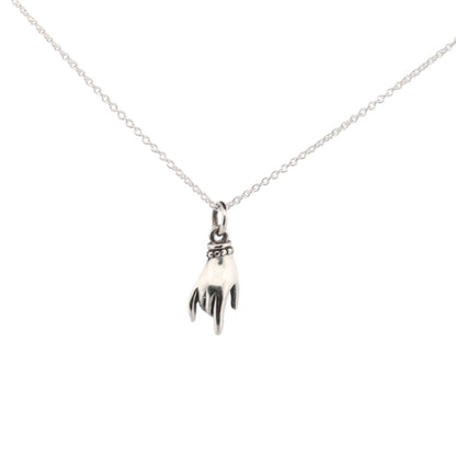 Halskette aus Sterlingsilber mit Handanhänger