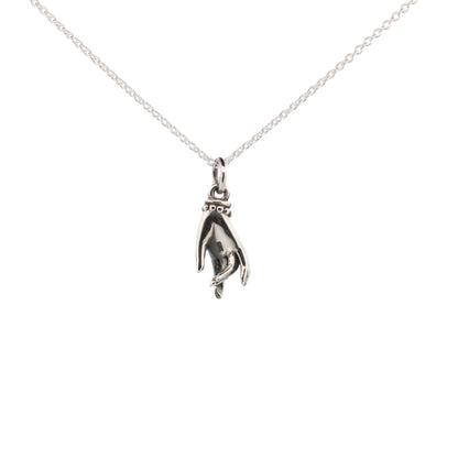 Halskette aus Sterlingsilber mit Handanhänger