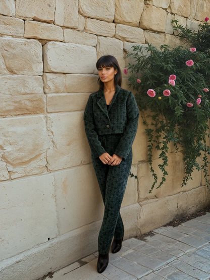 The Suit Blazer- 70s Deep Green