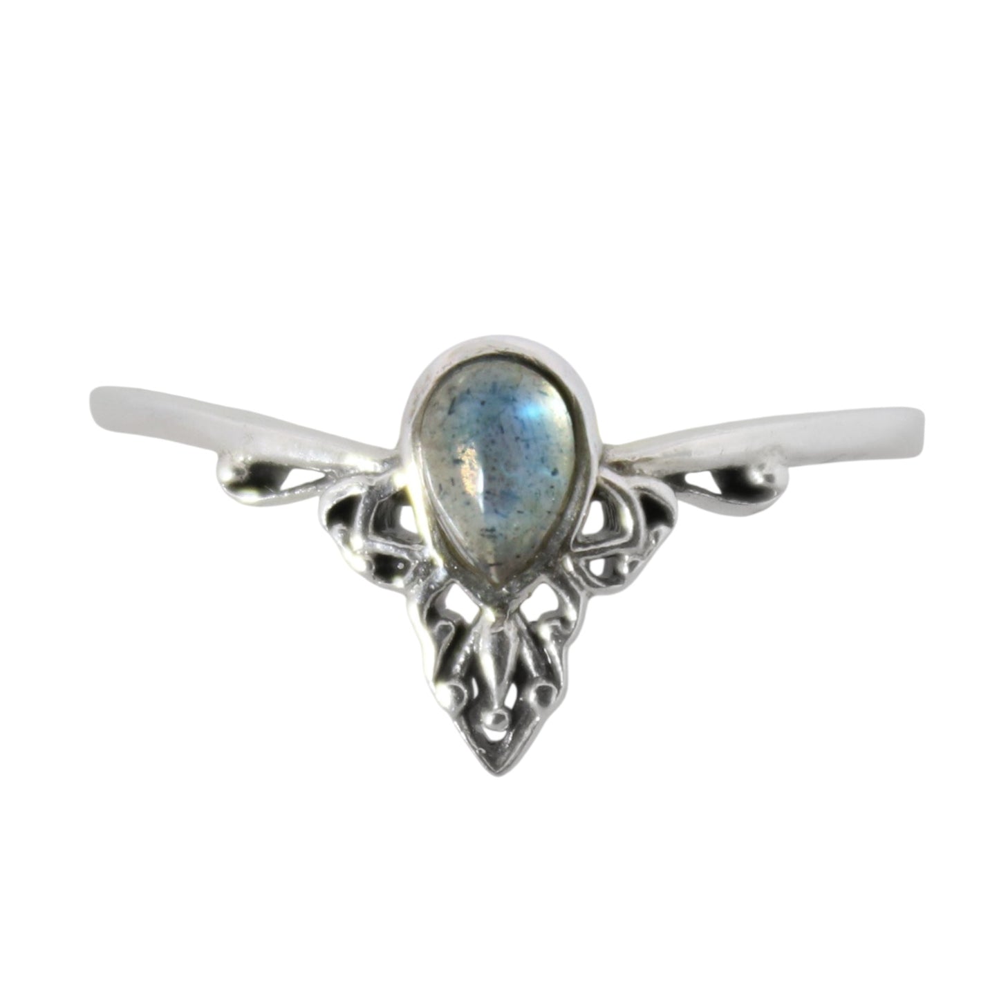 Sterling Silver Majestic Curves Ring – Labradorite