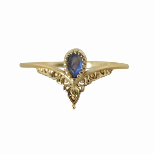 14K Gold Vermeil Eternal Elegance Ring Labradorite