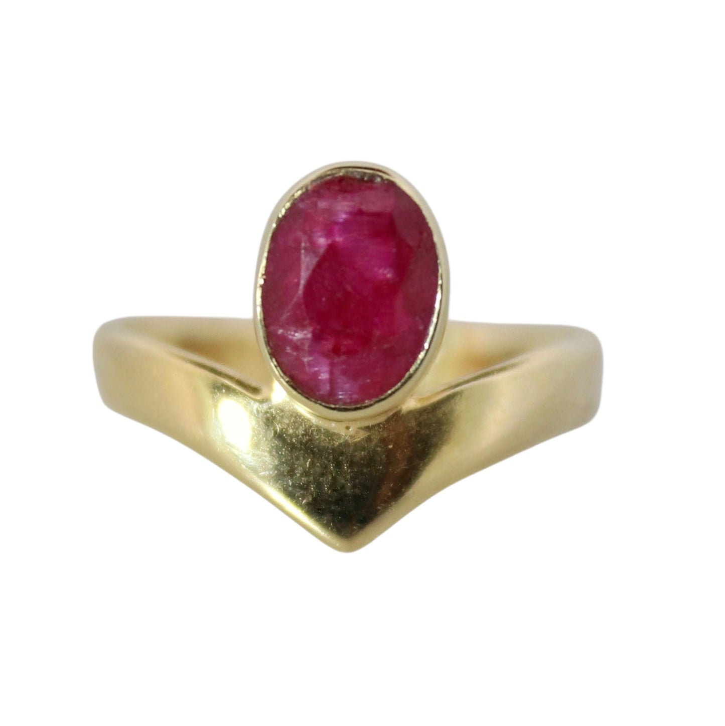 14K Gold Vermeil Forest Fruit Ring - Ruby Quartz