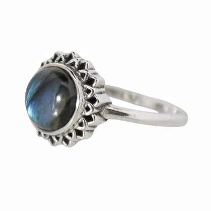 Sterling Silver Golden Hour Ring Labradorite