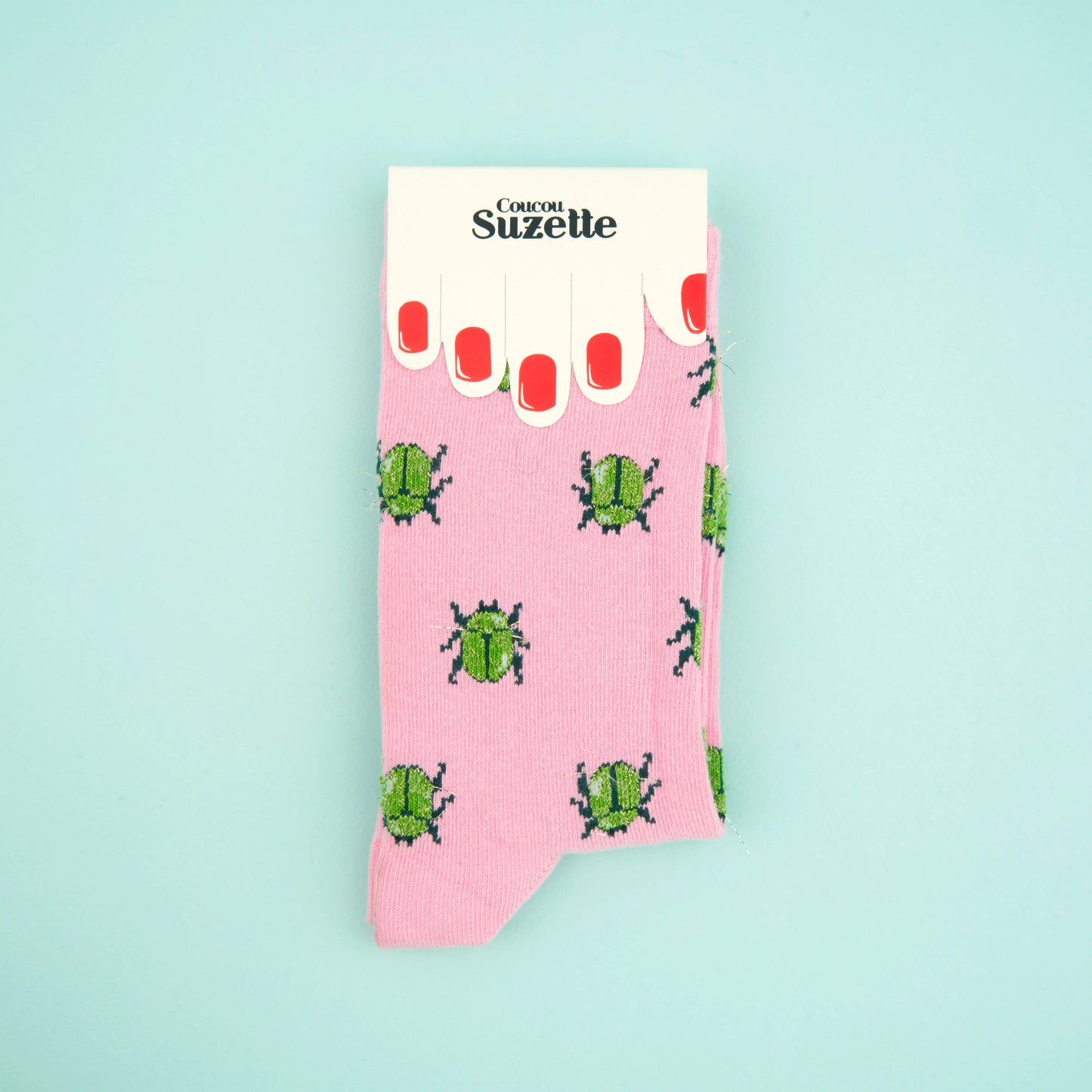 Chaussettes à motif de scarabée