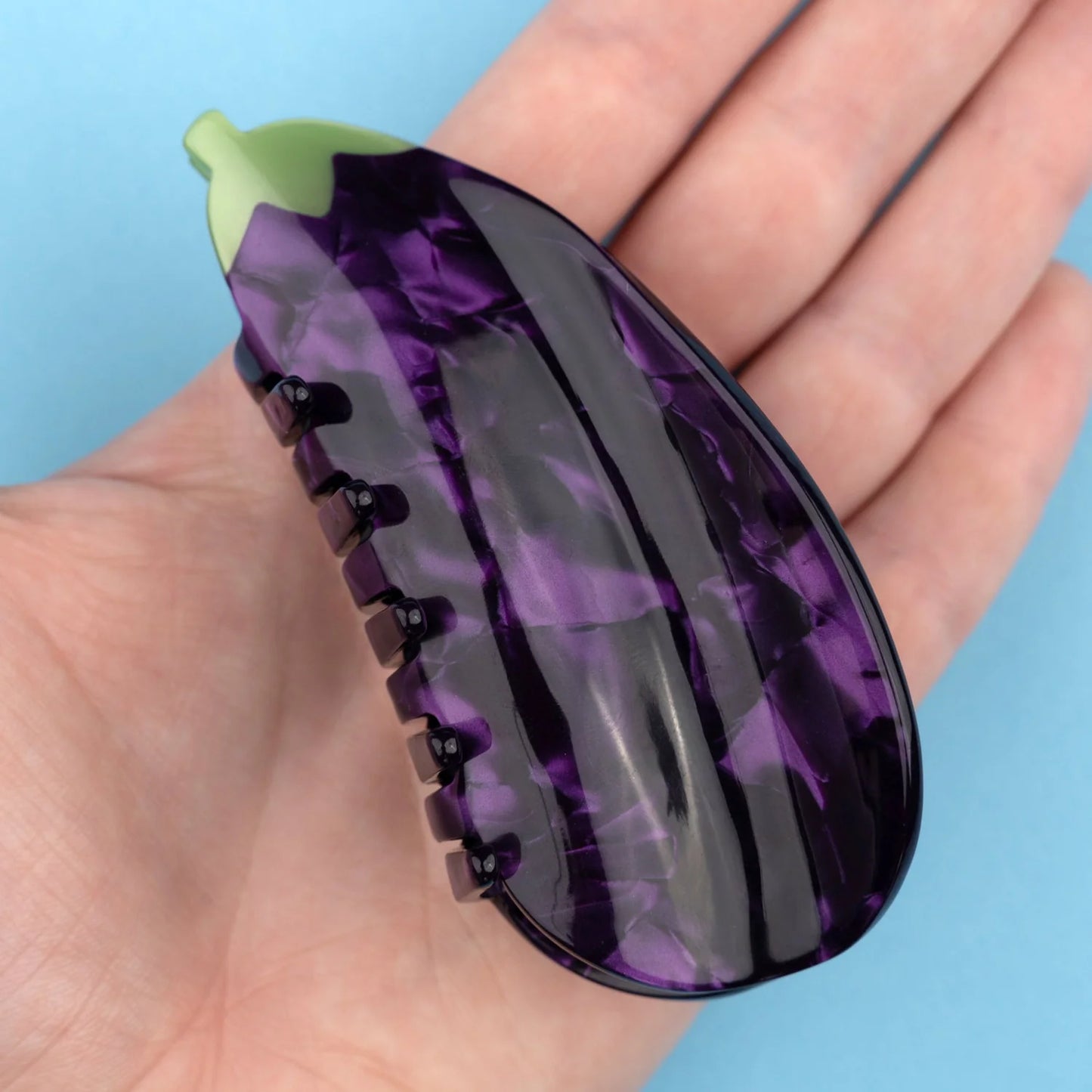 Eggplant Hair Claw