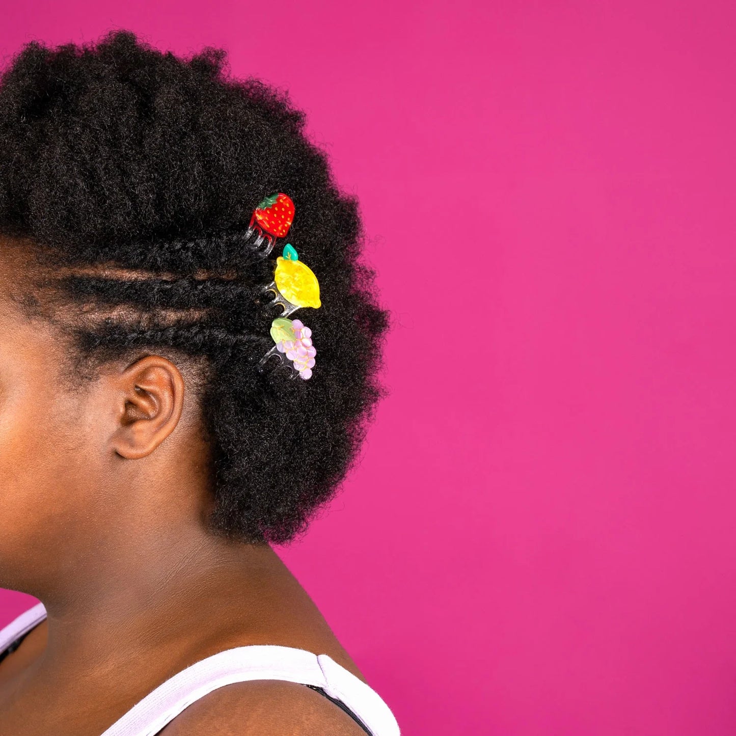 Mini pince à cheveux en forme de raisin