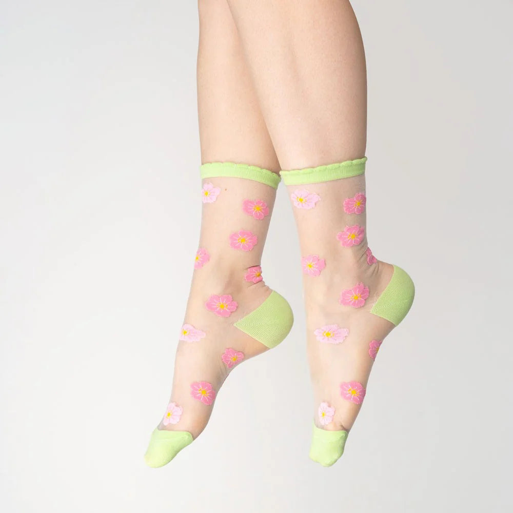 Sakura Sheer Socks