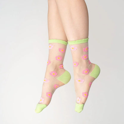 Sakura Sheer Socks