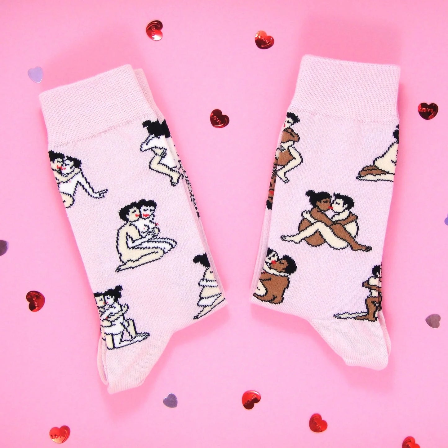 Kamasutra Socks Straight Lovers - Pink