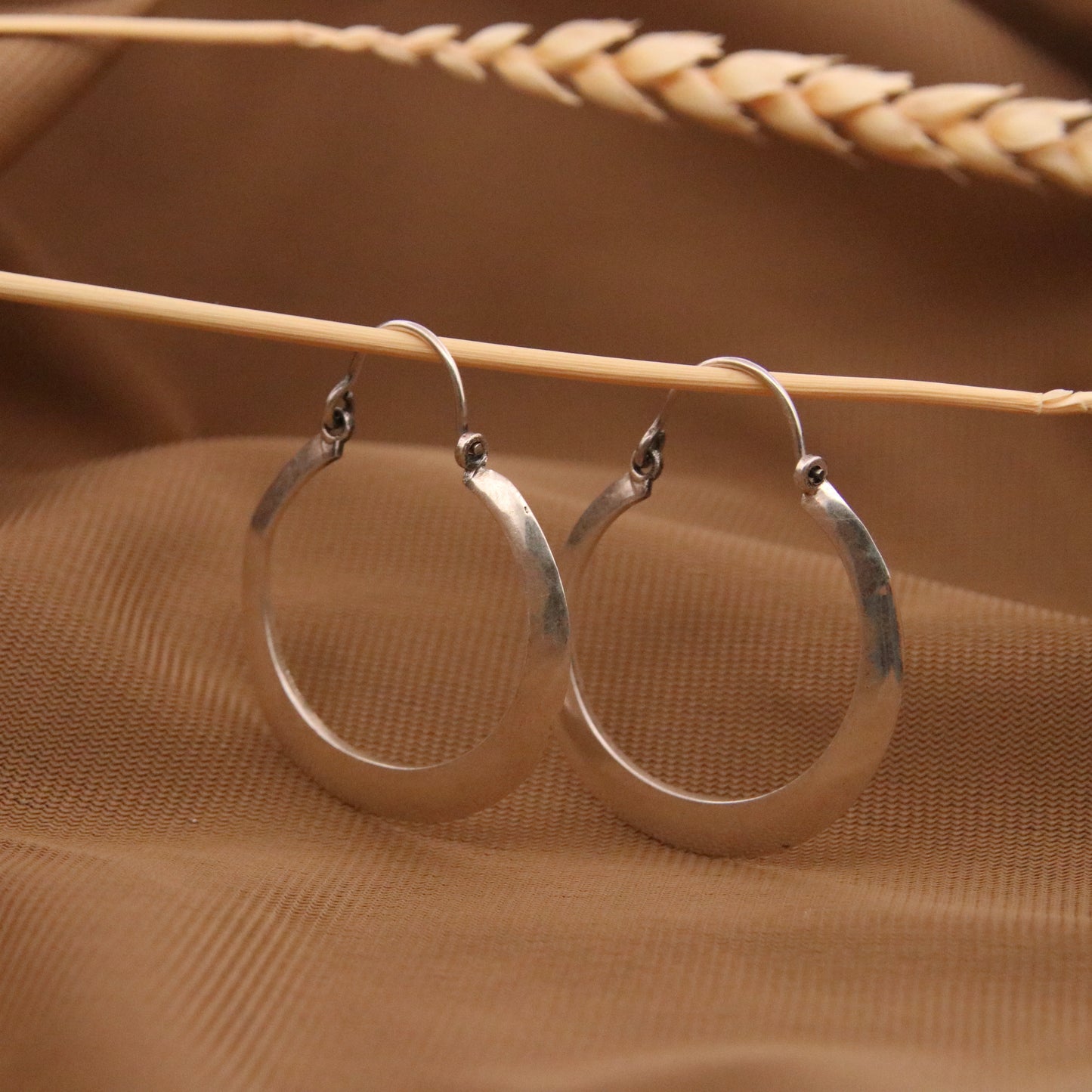 Sterling Silver Join The Tribe Hoops