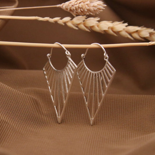 Sterling Silver Pointed Arrow Earrings