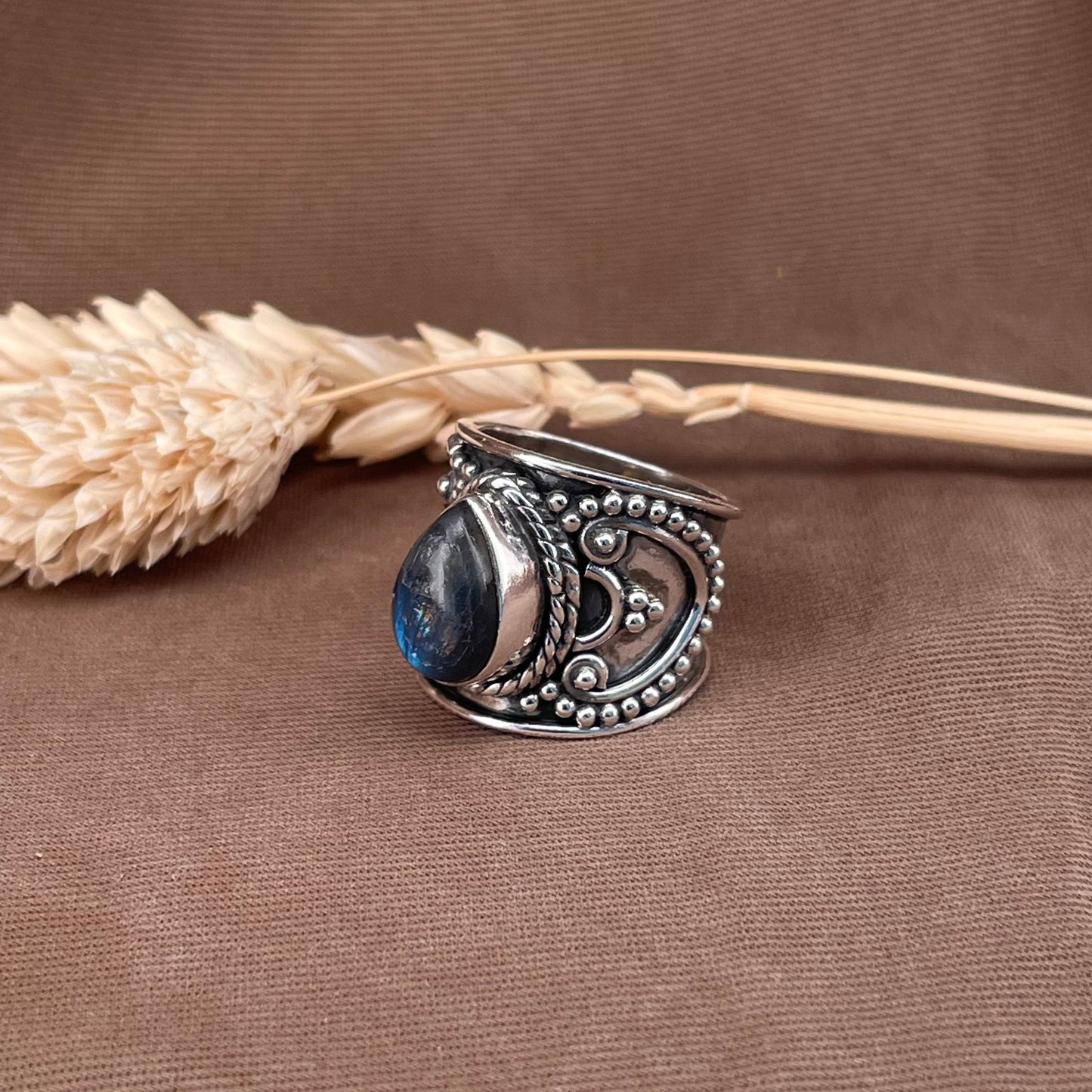 Sterling Silver Bohemian Labradorite Ring