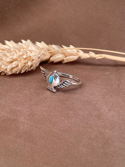 Sterling Silver Free Bird Turquoise Ring