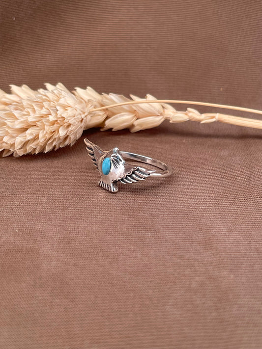 Sterling Silver Free Bird Turquoise Ring