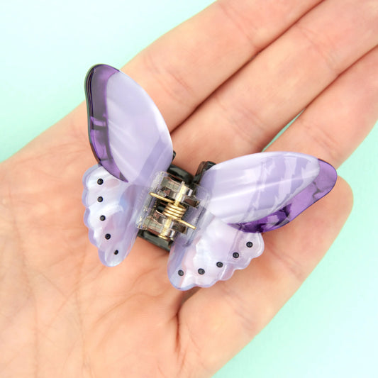 Purple Butterfly Hair Claw