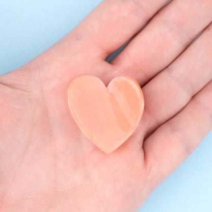 Pink Heart Mini Hair Claw