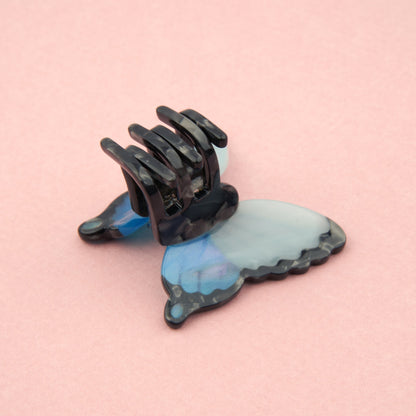 Blue Butterfly Mini Hair Claw