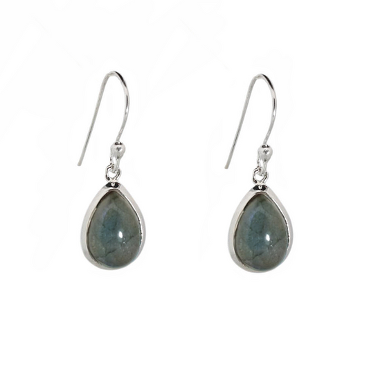 Sterling silver Teardrop Labradorite Earrings