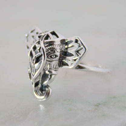 Sterling Silver Elephant Ring