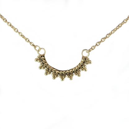 14k Gold Vermeil Beaded Arch Necklace - Limited Edition