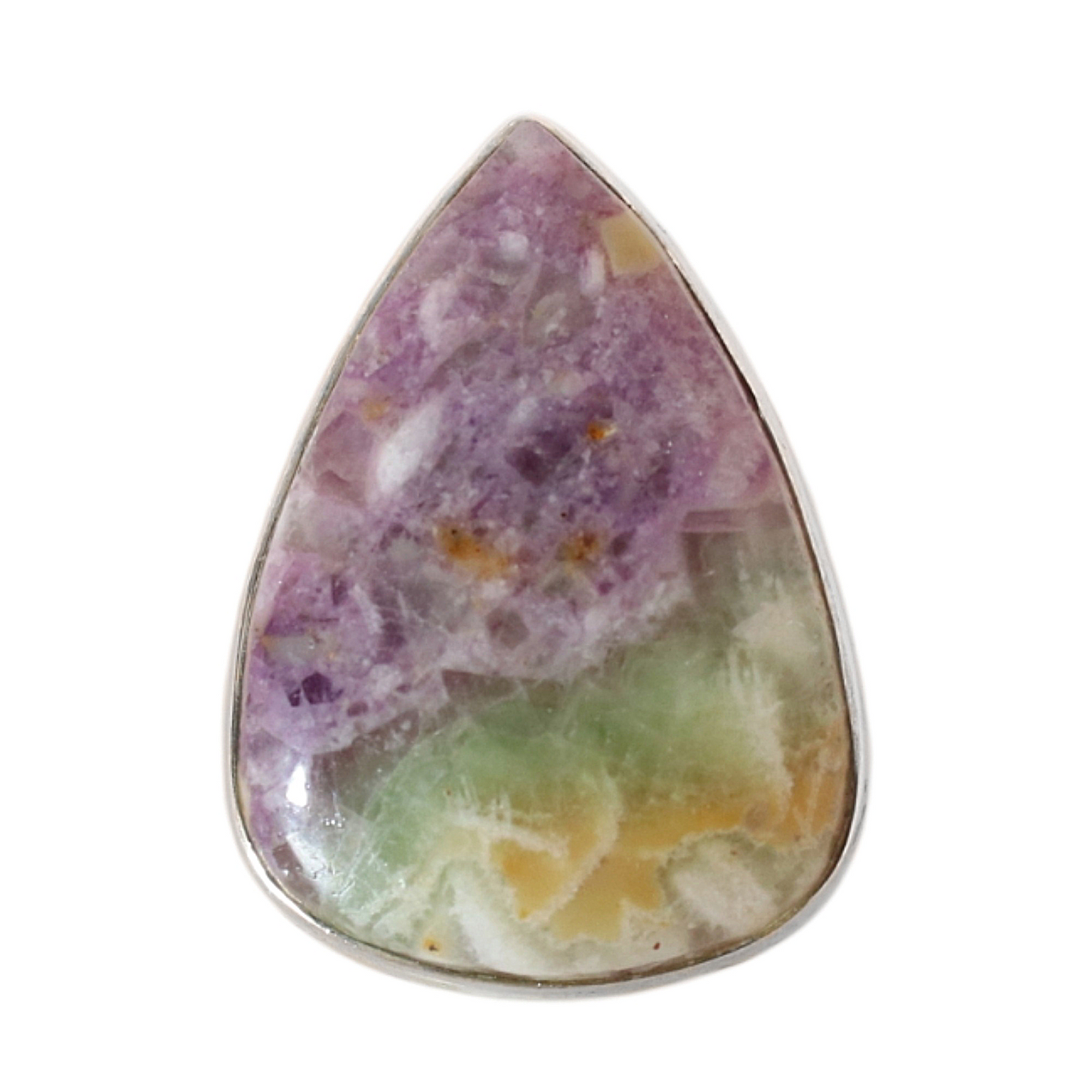Sterling Silver Teardrop Morado Opal Ring - 18 mm
