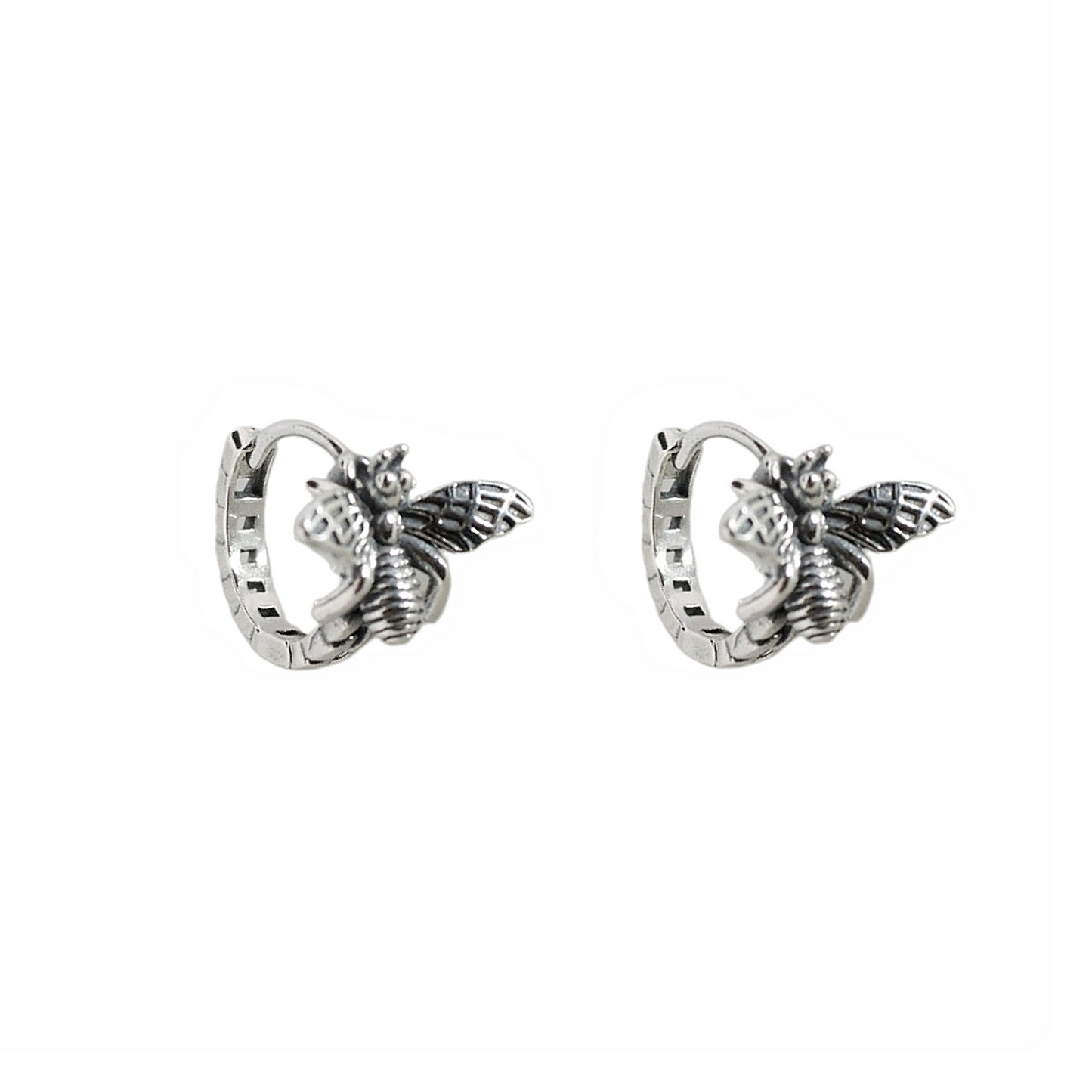 Sterling Silver Bee Earrings
