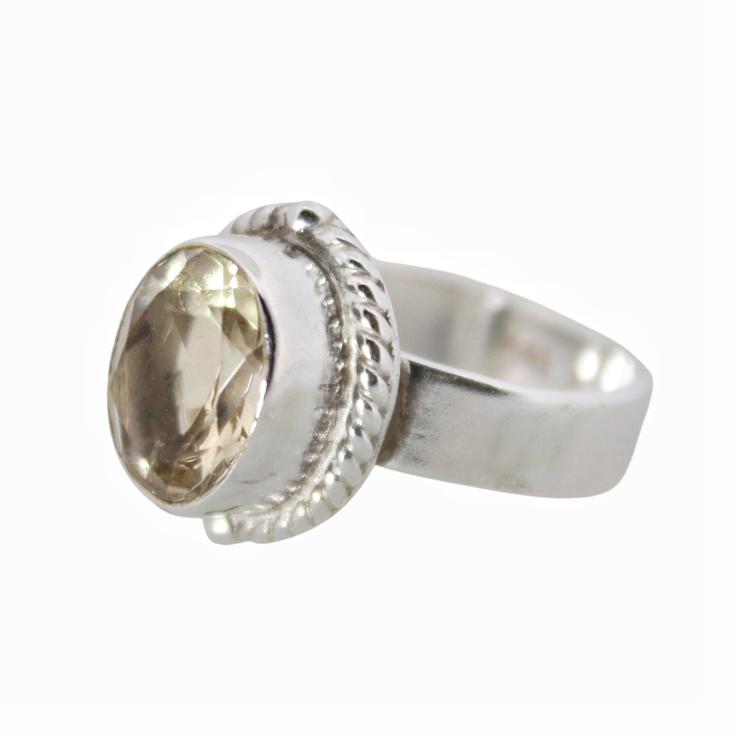 Sterling Silver Fire of the Sun Ring - Citrine