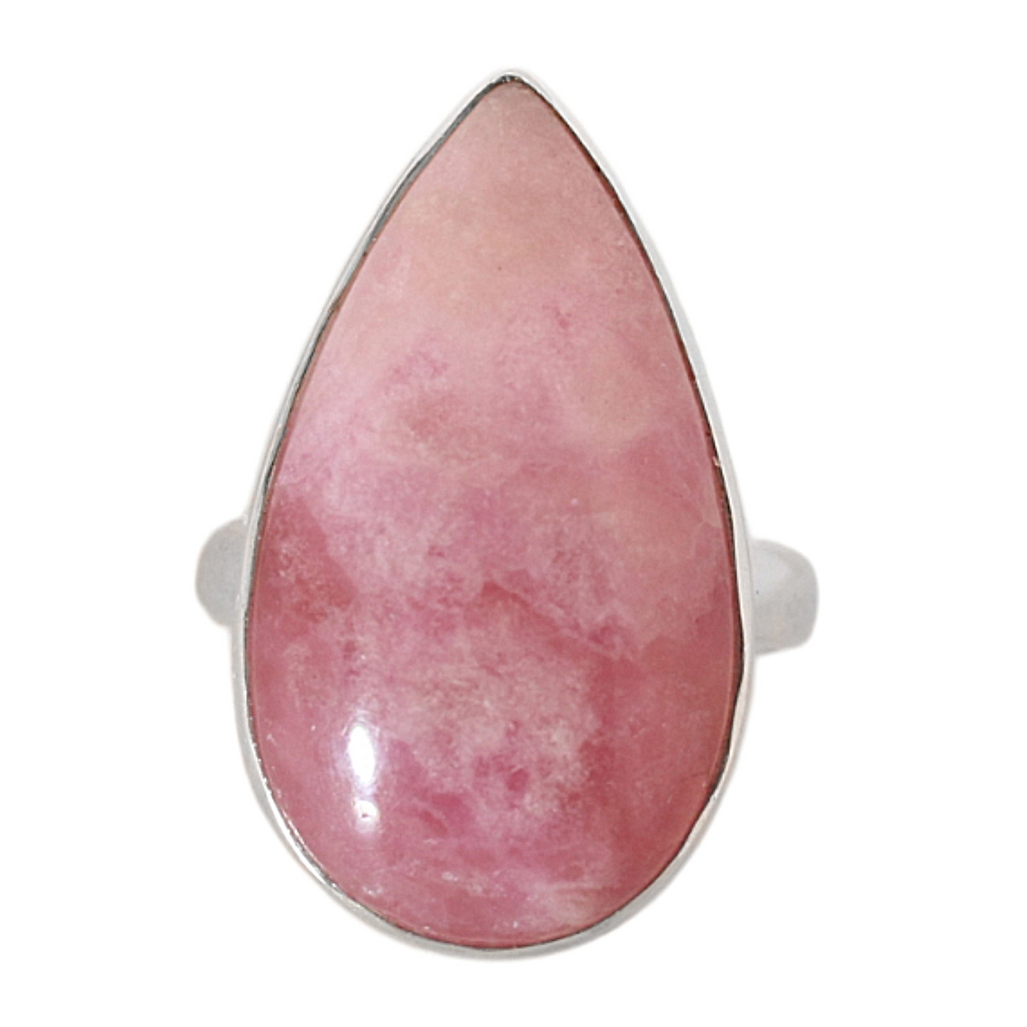 Sterling Silver Teardrop Cobalt Cacite Ring (Mexico) - 18 mm